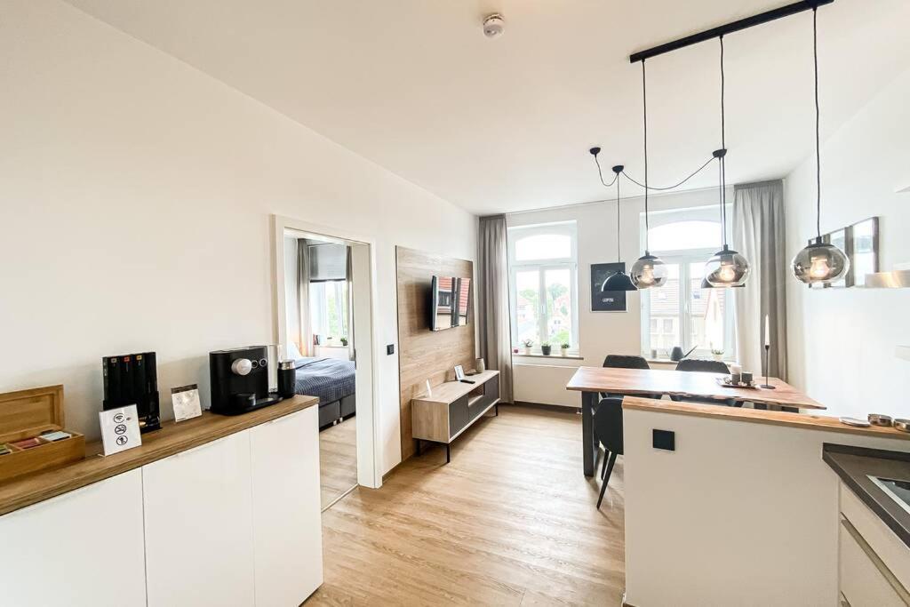 Luxus-Apartment In Leipzig Mit Privat-Parkplatz Esterno foto