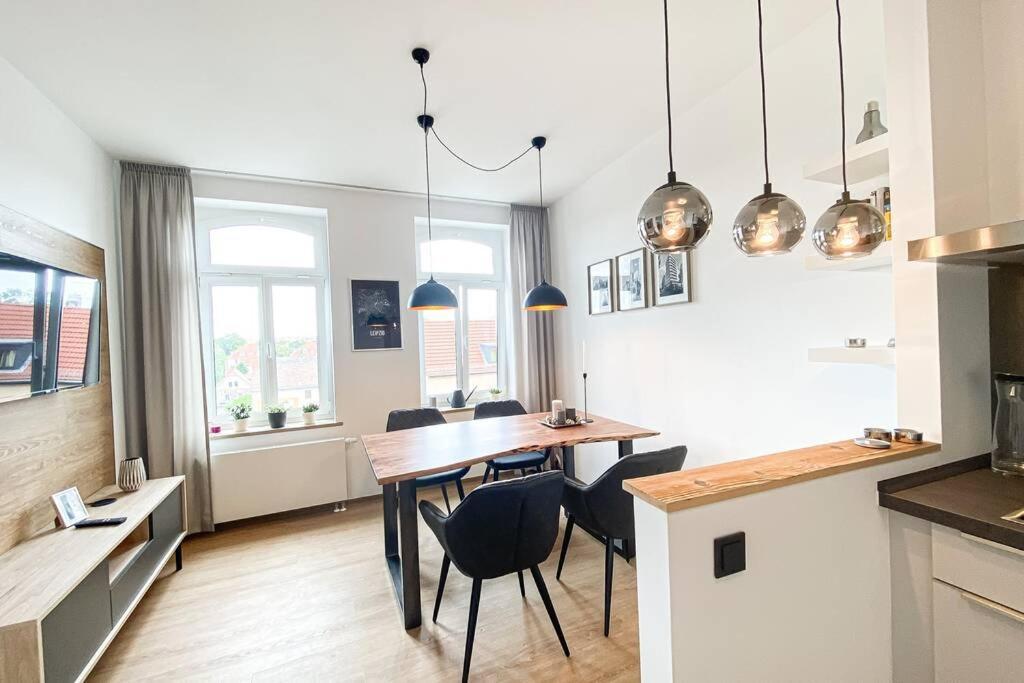 Luxus-Apartment In Leipzig Mit Privat-Parkplatz Esterno foto