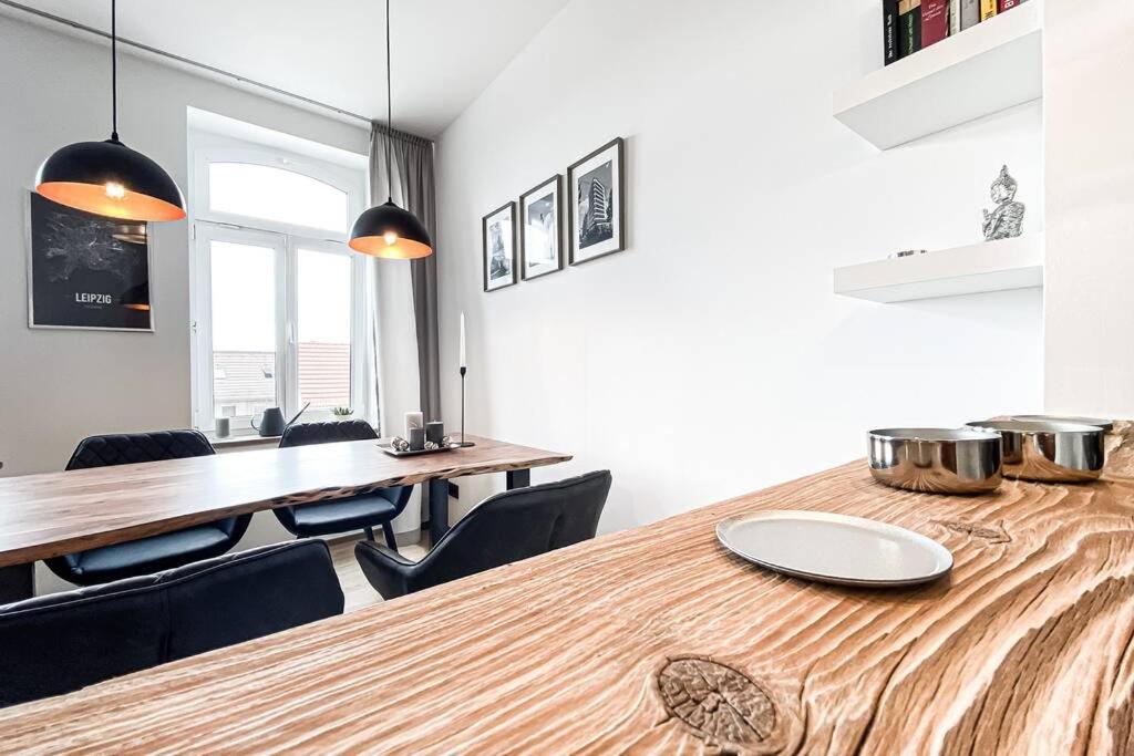Luxus-Apartment In Leipzig Mit Privat-Parkplatz Esterno foto