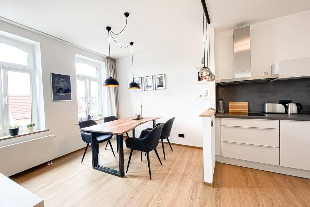 Luxus-Apartment In Leipzig Mit Privat-Parkplatz Esterno foto