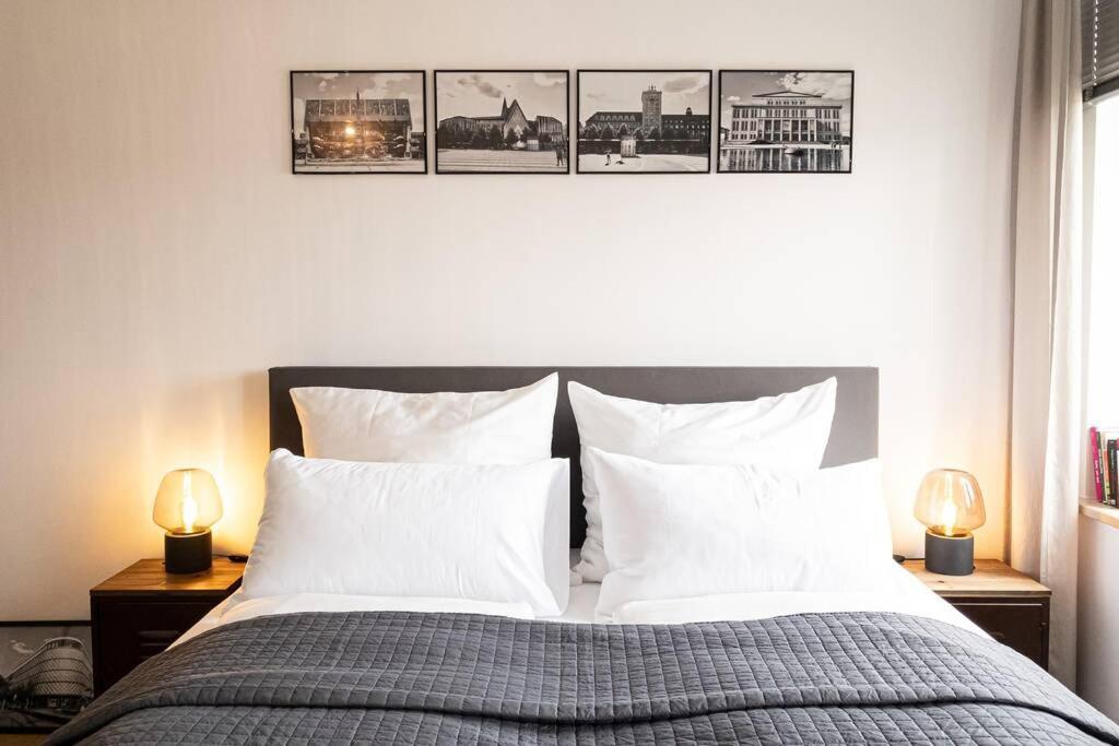 Luxus-Apartment In Leipzig Mit Privat-Parkplatz Esterno foto