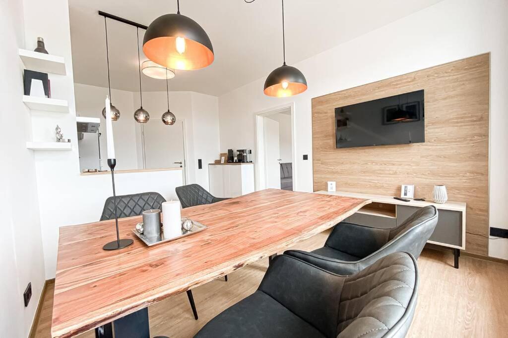 Luxus-Apartment In Leipzig Mit Privat-Parkplatz Esterno foto